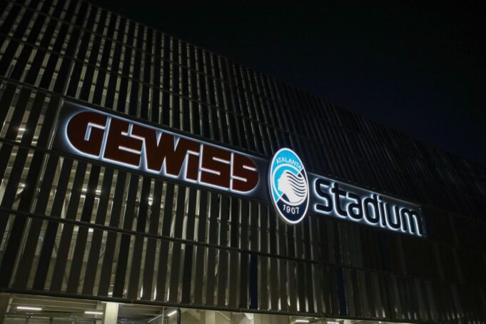 A general view of the stadium prior to the Coppa Italia match at Gewiss Stadium, Bergamo. Picture date: 14th January 202